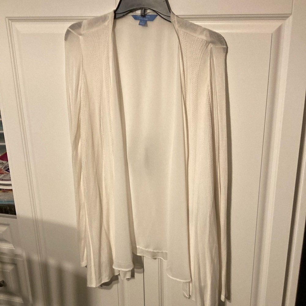 NWT Simply Vera Wang Elegant White Women's Cardigan